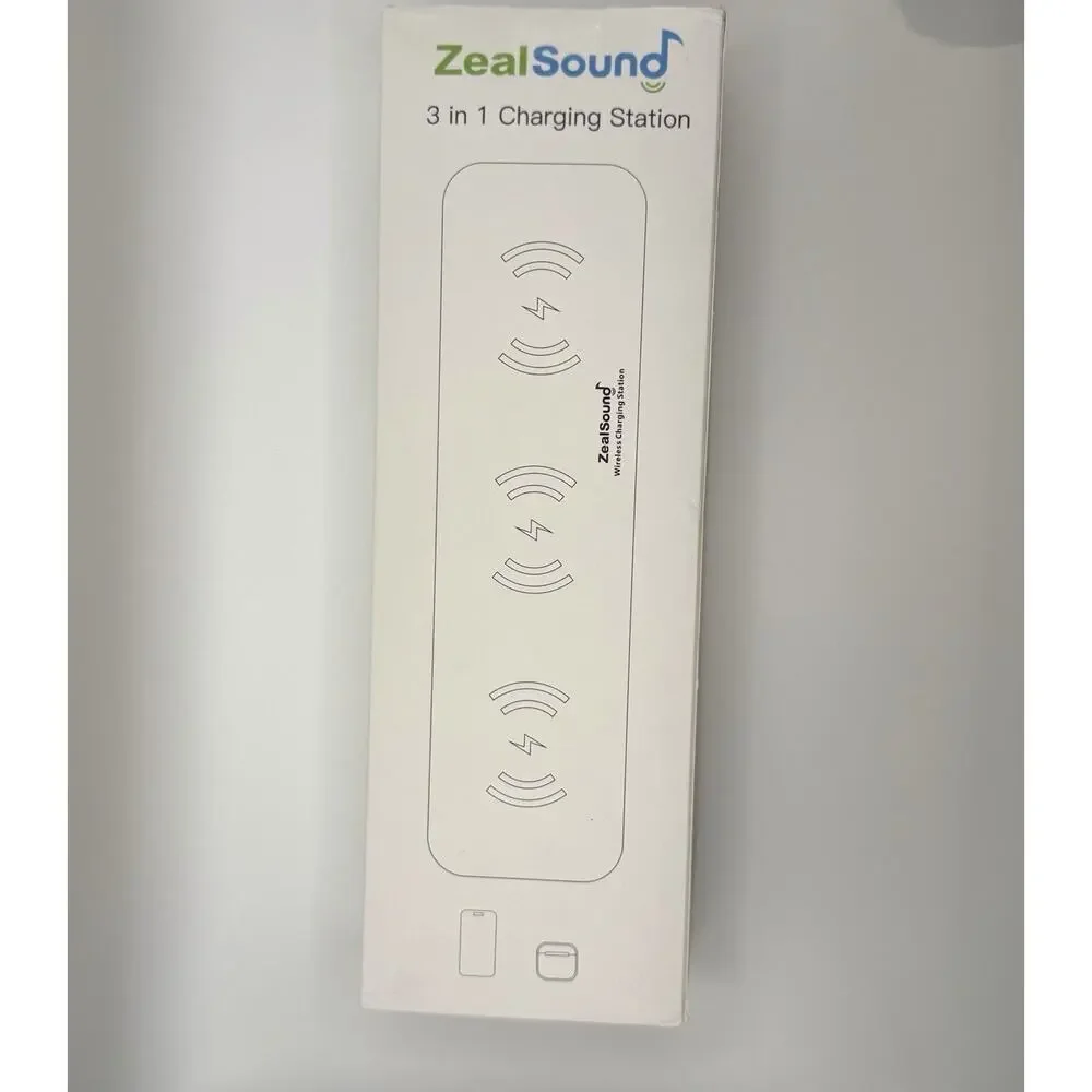 ZealSound 3 in 1 Wireless Charging Pad for iPhone Samsung AirPods 24W Adapter